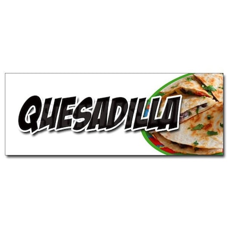 QUESADILLA DECAL Sticker Cheese Mexican Vegetarian Chicken Vegetable Beef